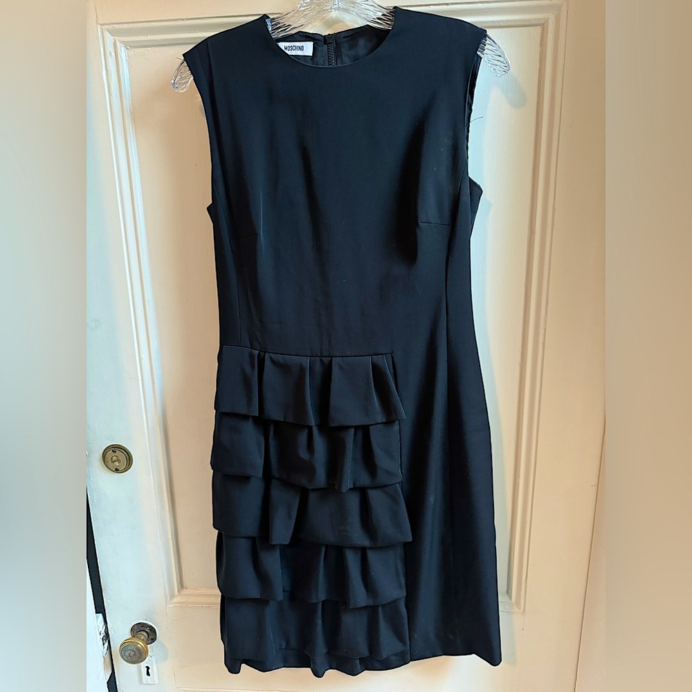 Moschino Wool Ruffle Dress